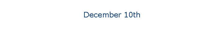 December 10th